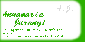 annamaria juranyi business card